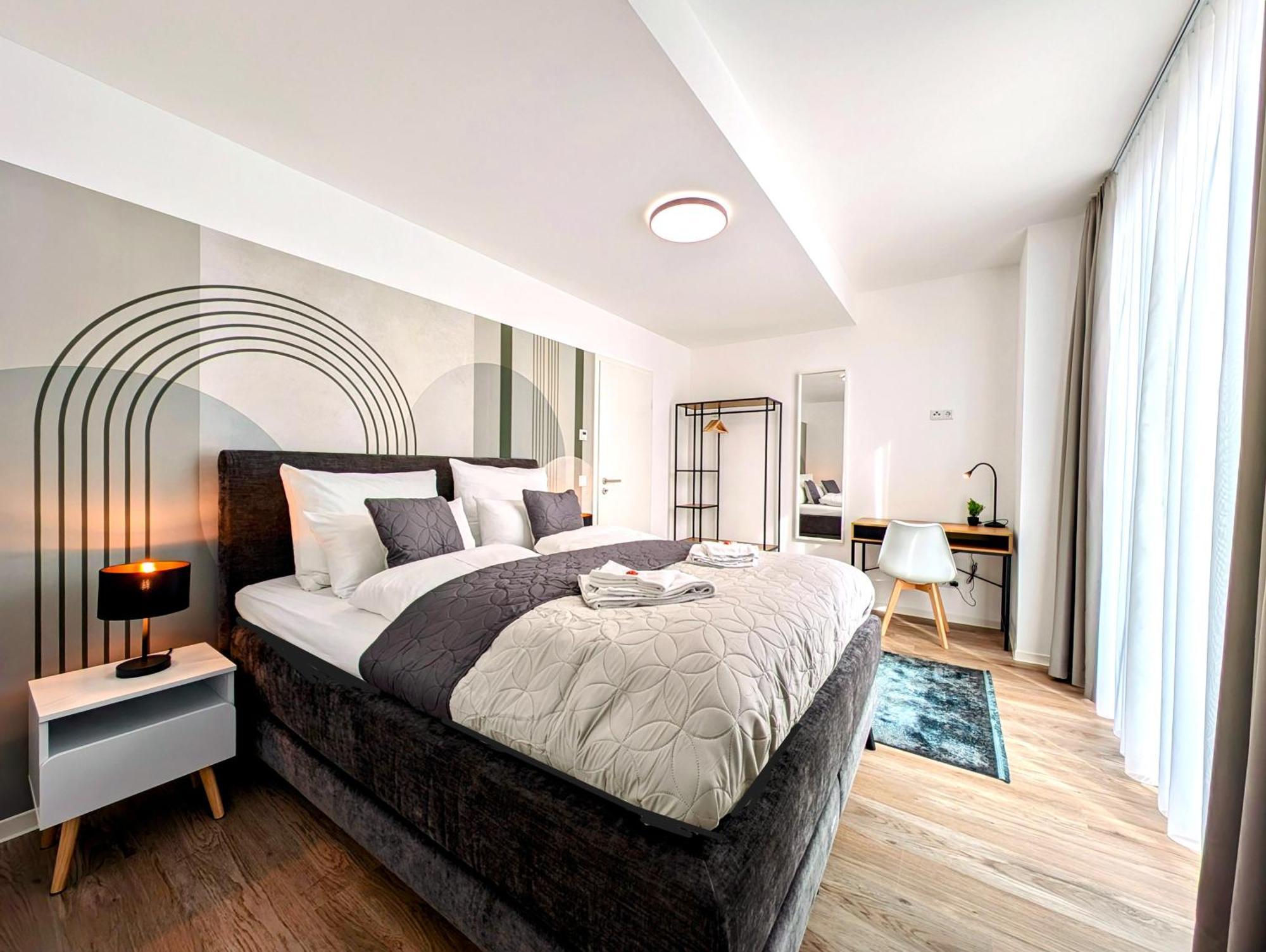 Bohnapartments - Nordkap-Suiten - Gratis Parkplatz - Moderner Neubau - Erdgeschoss - Fussbodenheizung Ерфурт Екстер'єр фото
