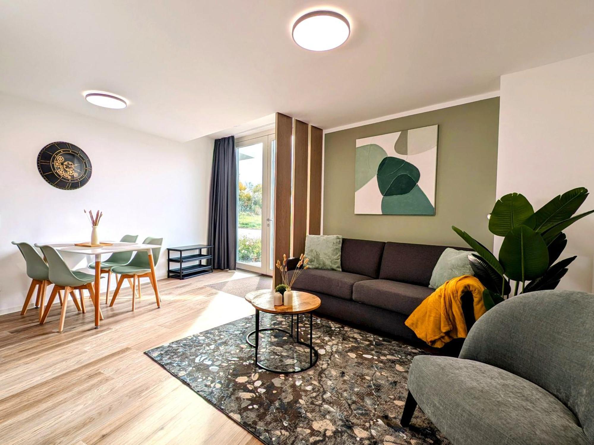 Bohnapartments - Nordkap-Suiten - Gratis Parkplatz - Moderner Neubau - Erdgeschoss - Fussbodenheizung Ерфурт Екстер'єр фото