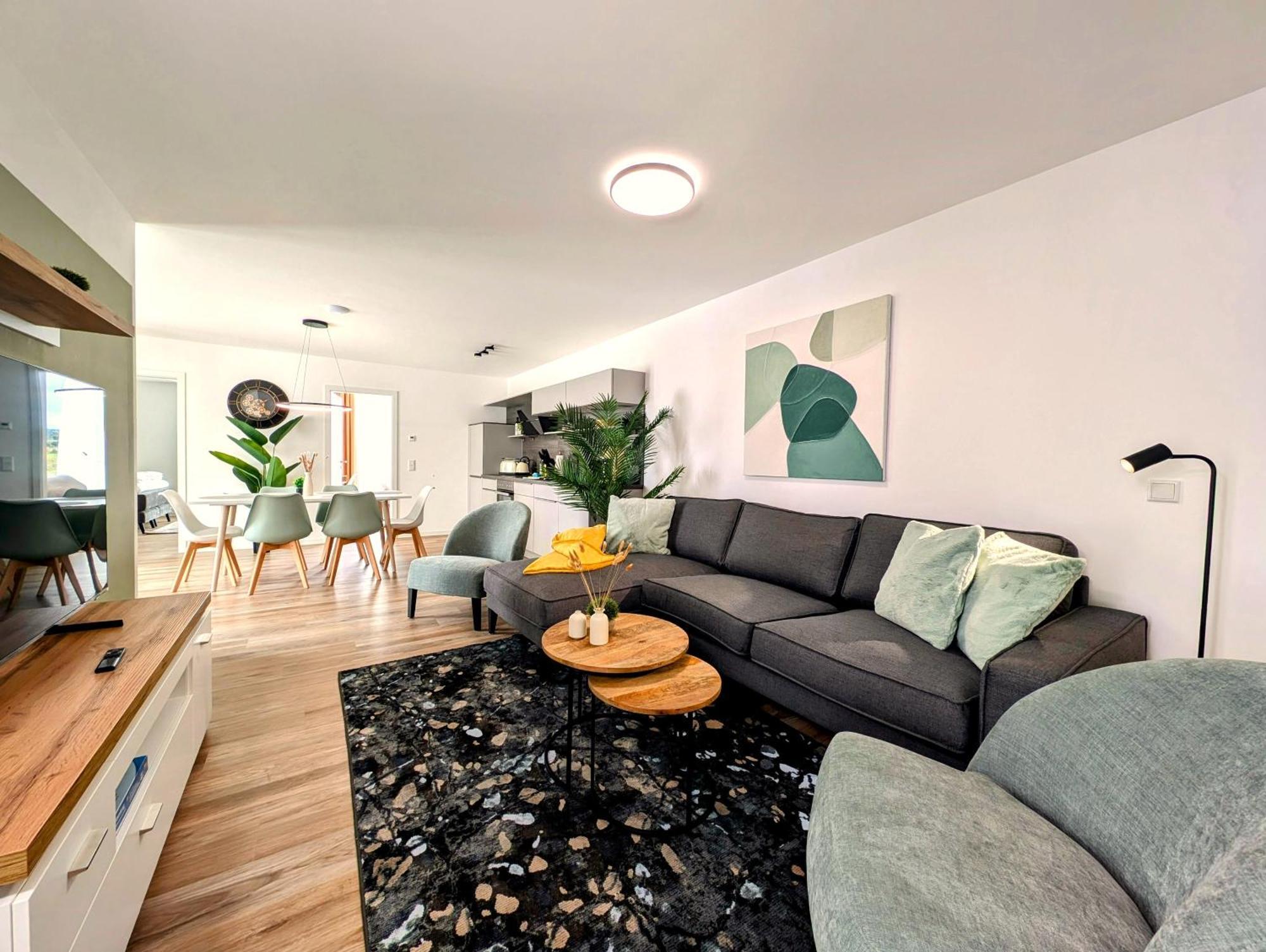 Bohnapartments - Nordkap-Suiten - Gratis Parkplatz - Moderner Neubau - Erdgeschoss - Fussbodenheizung Ерфурт Екстер'єр фото