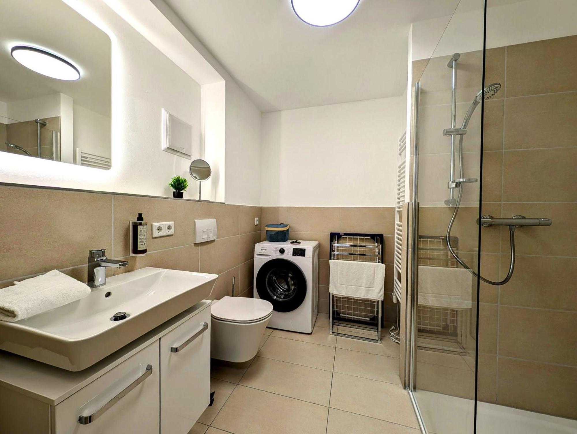 Bohnapartments - Nordkap-Suiten - Gratis Parkplatz - Moderner Neubau - Erdgeschoss - Fussbodenheizung Ерфурт Екстер'єр фото