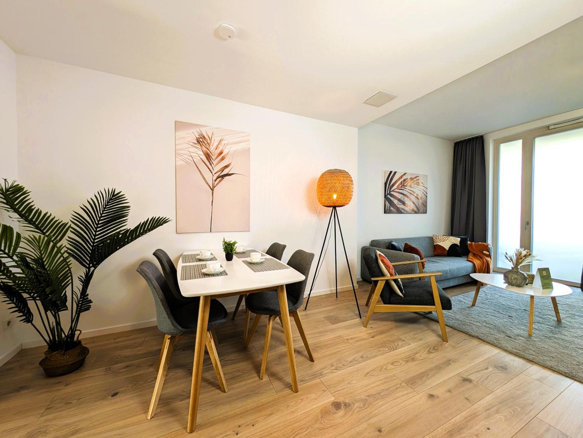 Bohnapartments - Nordkap-Suiten - Gratis Parkplatz - Moderner Neubau - Erdgeschoss - Fussbodenheizung Ерфурт Екстер'єр фото